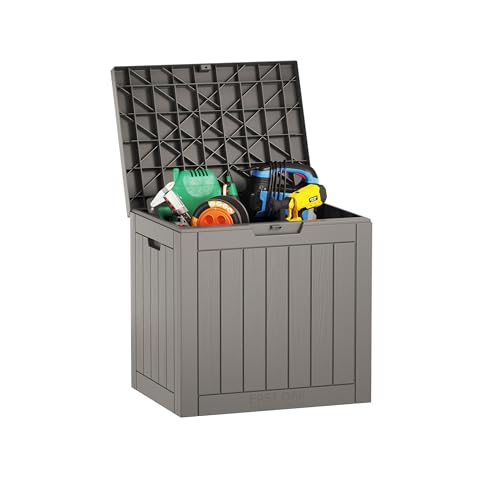 Outdoor Storage Box 31 Gallon Waterproof Resin Deck Box V3075