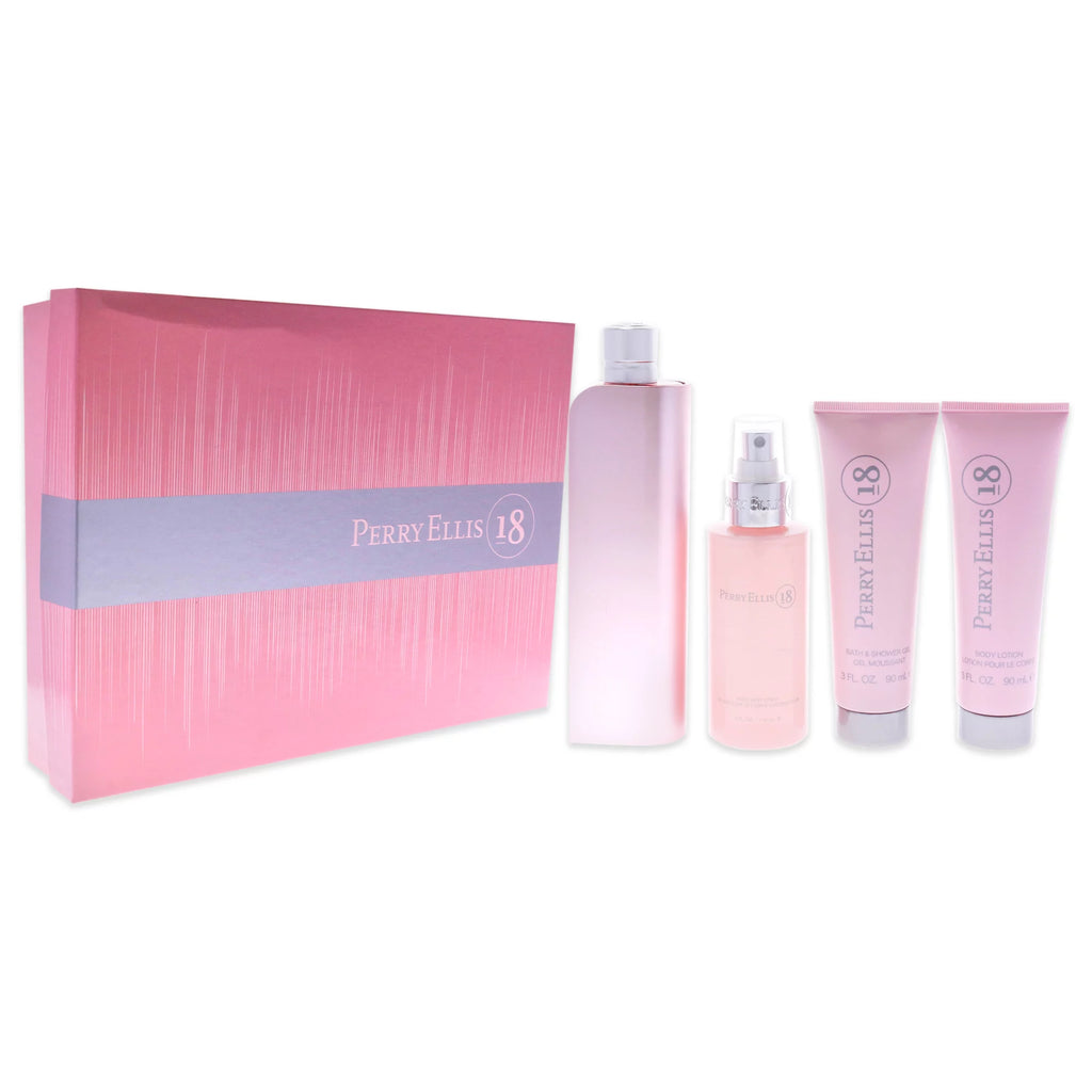Women's 4-Piece Fragrance Gift Set with EDP Spray, Body Lotion, Body Mist & Shower Gel V130031