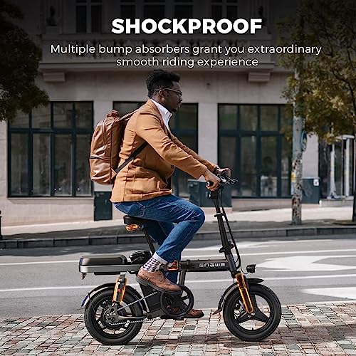 14" Folding Electric Bike for Adults, 600W Motor, 48V 10Ah Battery C383439