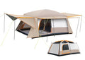 Camping Tent 4-6 Person, Double Layer, Multi-Room Family Cabin Tents with 3 Doors, Mesh Windows, Rainfly & Windproof, Large Waterpoof Tents for Outdoor Camping Hiking Picnic Gathering