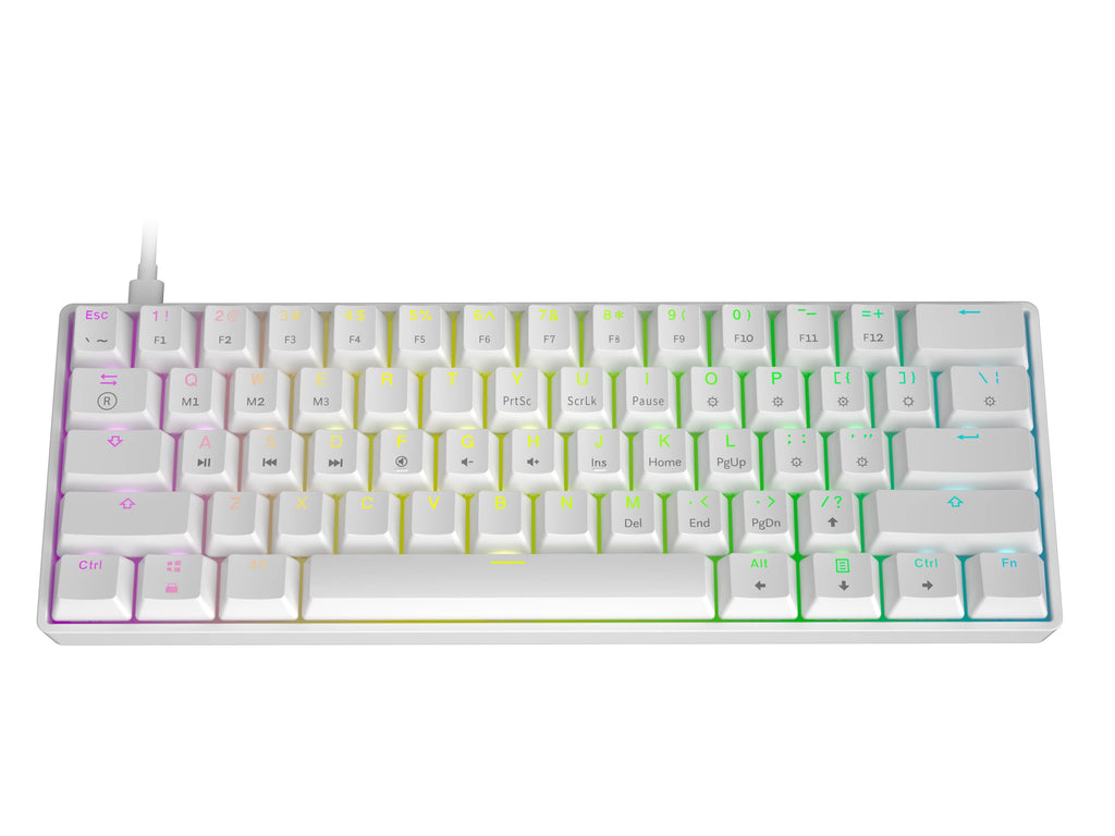 61 Keys RGB Backlit Mechanical Gaming Keyboard for PC/Mac T6639