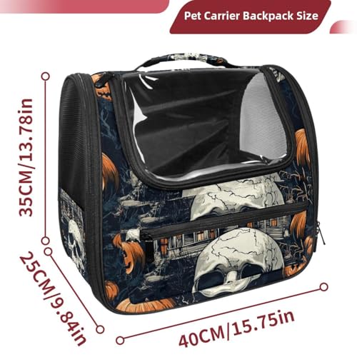 Halloween Cat Backpack Carrier, Breathable Bubble Pet Backpack R5452