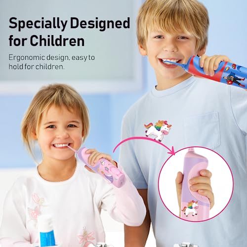 Portable Water Dental Flosser for Kids, 4 Modes, Rechargeable J493088