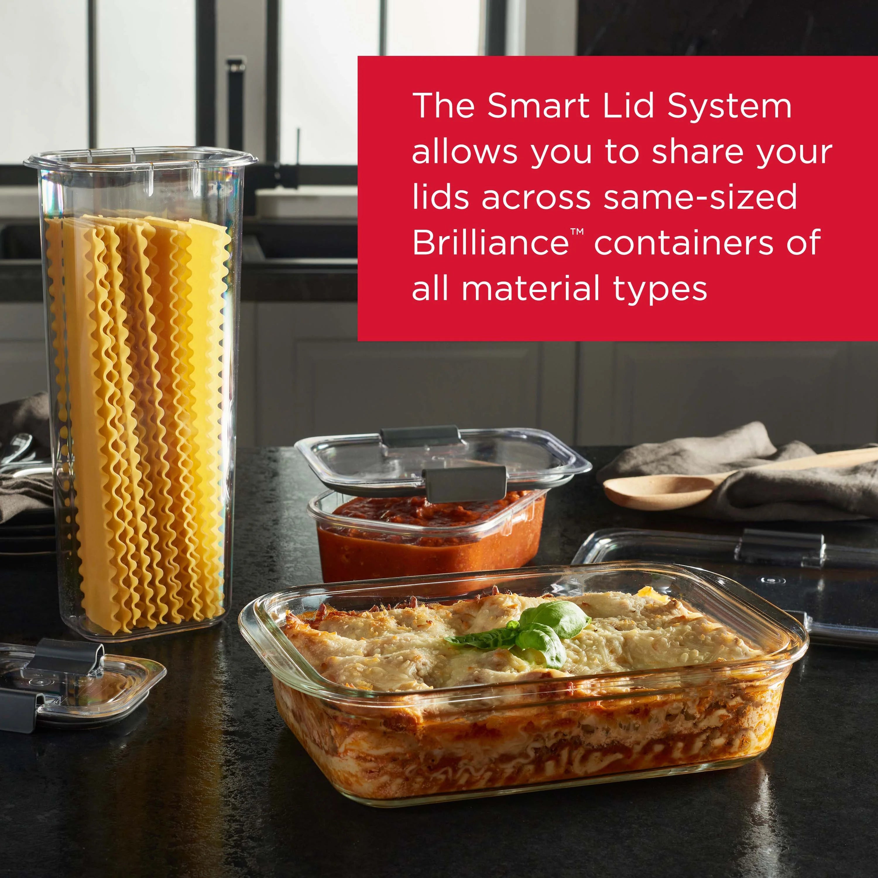 Glass Food Storage Containers Set of 3 with Latching Lids, Leakproof P3753