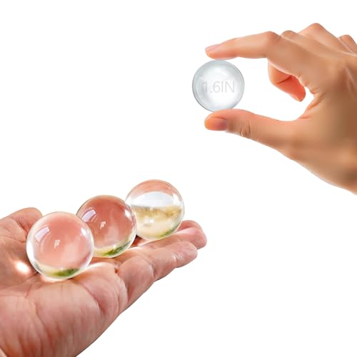 40mm Ice Cracked Crystal Chakra Balls with LED Wooden Base Night Light N984594