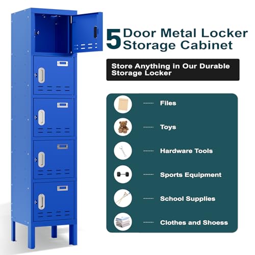 Metal Cabinet with Lockable Door for Office, Gym, School, Home A290