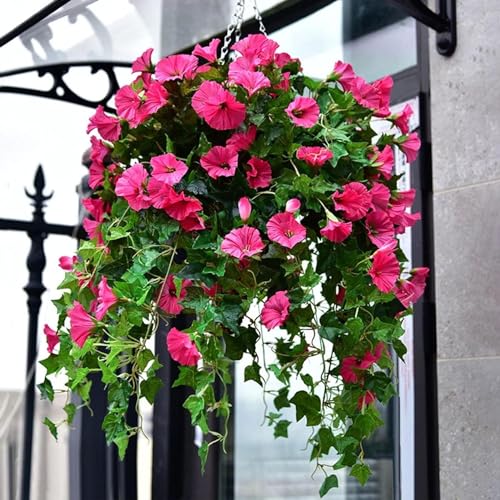 26in UV Simulation Artificial Flower, 24 Bunches Outdoor Fake Petunias J835979