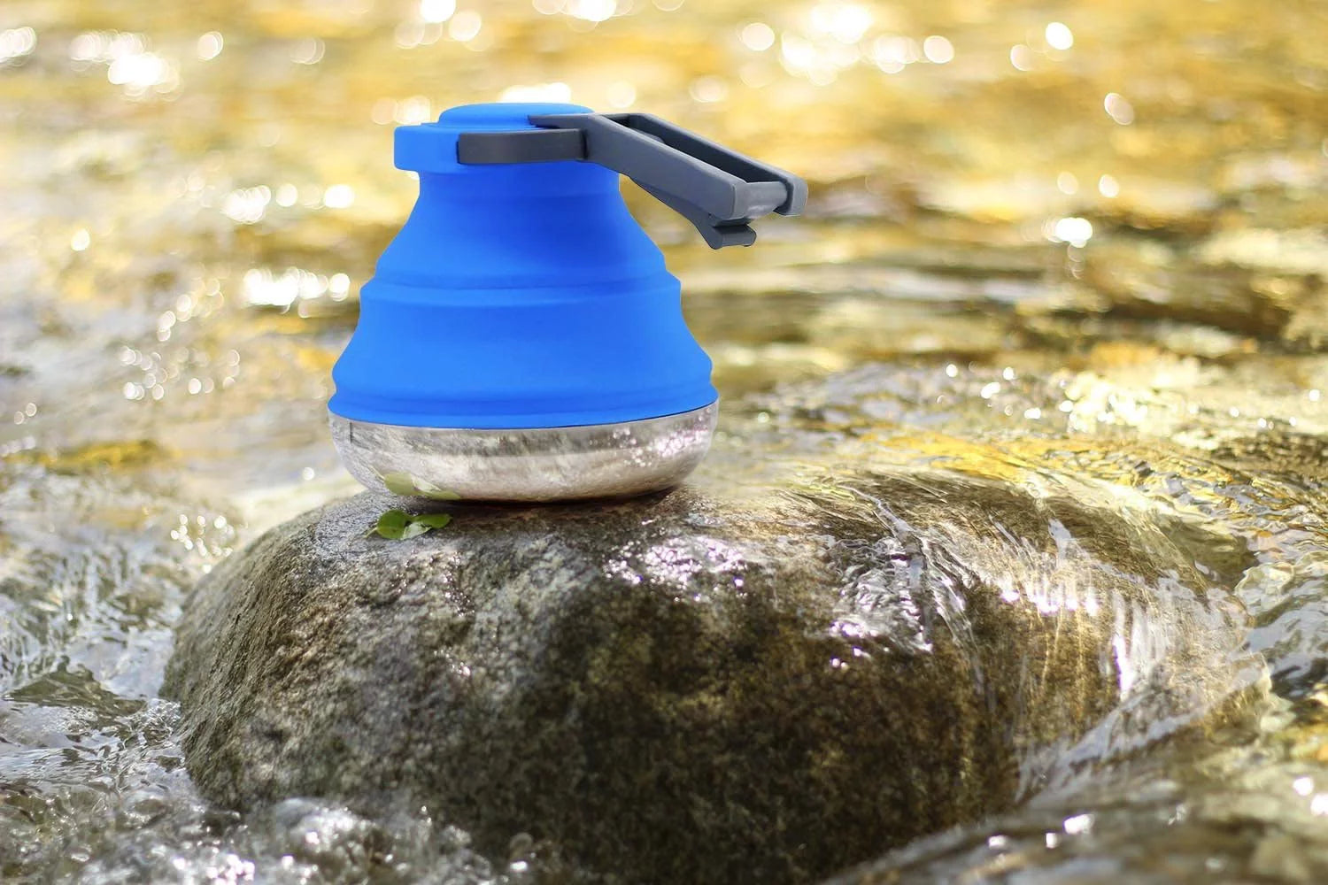 Collapsible Camping Kettle for Hiking Travel, 42 oz, Blue K41150