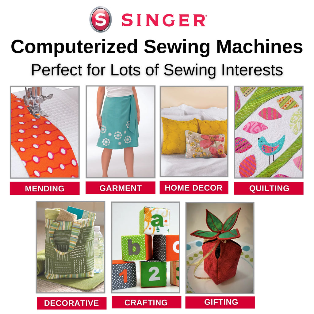 Computerized Sewing Machine with Accessory Kit and Extension Table B544735