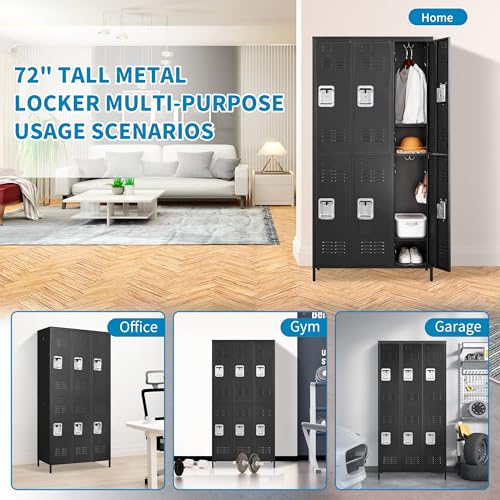 Metal Lockers with Shelves 72" H for Employees C448234