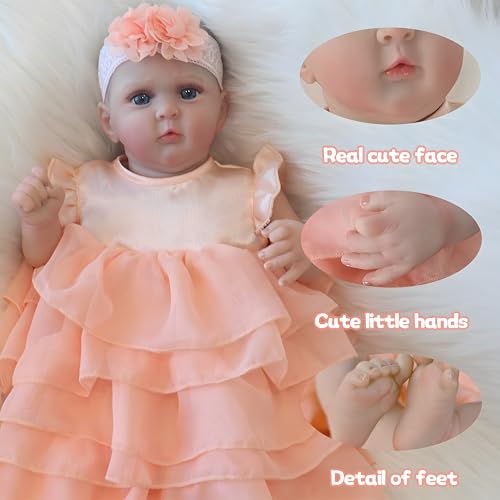 18 Inch Realistic Reborn Baby Doll Girl with Accessories U3783