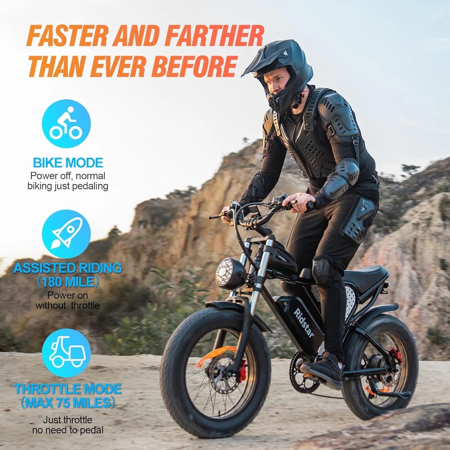 Adult Electric Bike 20" Fat Tire 750W Full Suspension G6179