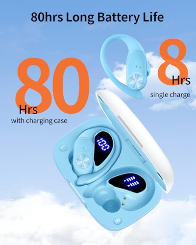 Wireless Earbuds with Charging Case, IPX7 Waterproof, 80hrs Playtime I710320