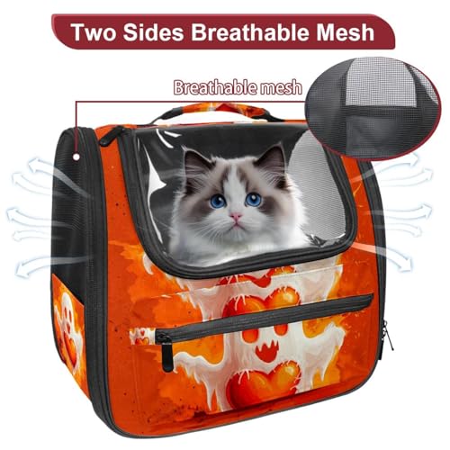 Halloween Pet Carrier Airline Approved for Small Medium Dogs Cats S688252