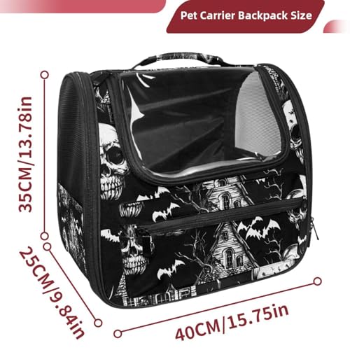 Halloween Cat Backpack Carrier, Breathable Bubble Pet Backpack R5452