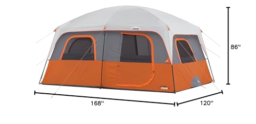 Family Camping Tent for 10-12 Person, Multi Room Cabin Tent for Car Camping I912138