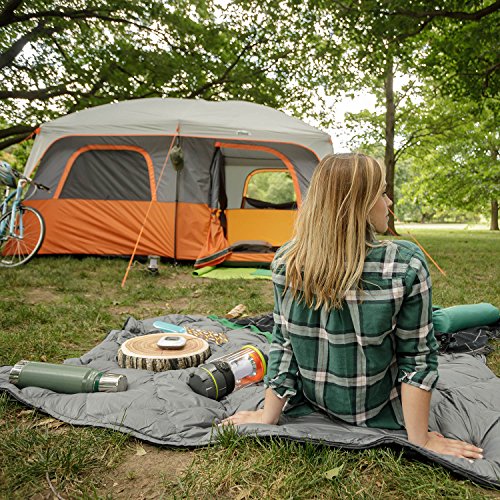 Family Camping Tent for 10-12 Person, Multi Room Cabin Tent for Car Camping I912138