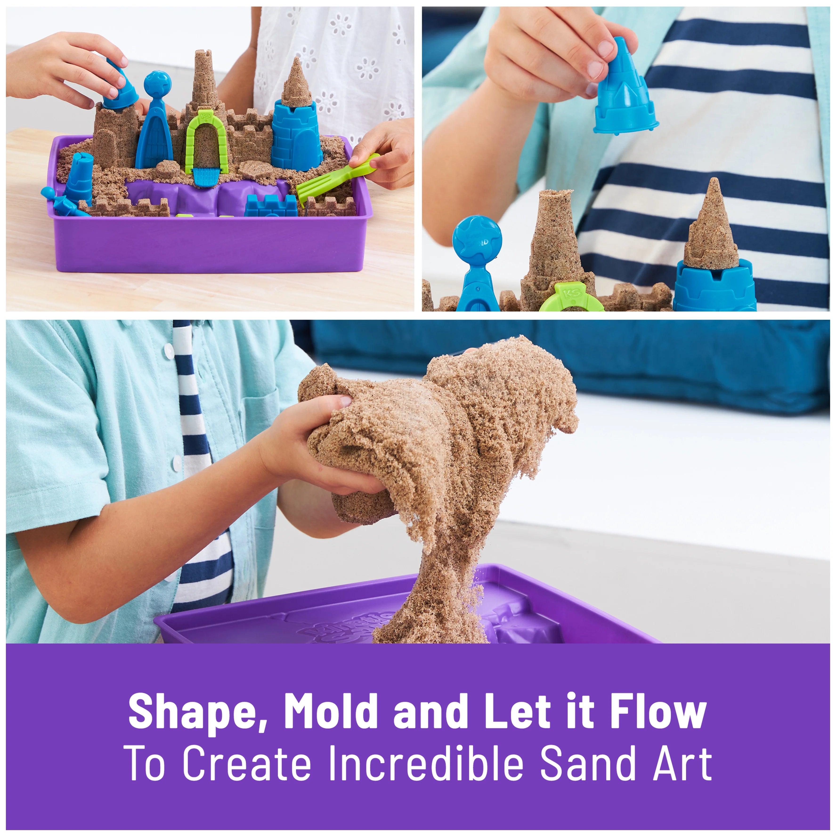 Beach Castle Sand Play Set with Molds & Tools X4837