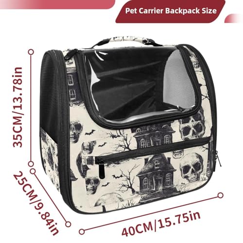Halloween Cat Backpack Carrier, Breathable Bubble Pet Backpack R5452