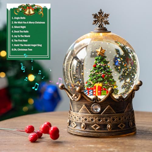 Nutcracker Snow Globe Lantern with Music and Timer Z50315
