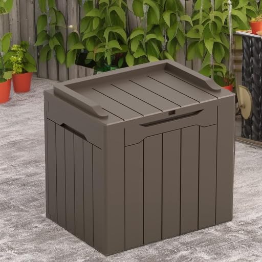 31 Gallon Outdoor Deck Box for Patio Furniture and Garden Tools W716487