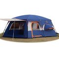 Extra Large Family Cabin Tent for Camping, 2 Rooms, 3 Doors, Waterproof E6603