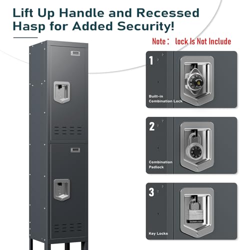 Metal Cabinet with Lockable Door for Office, Gym, School, Home A290