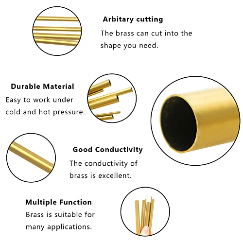 Brass Tube 280 Seamless Round Tubing for Home Decoration, Jewellery and Industry N2026