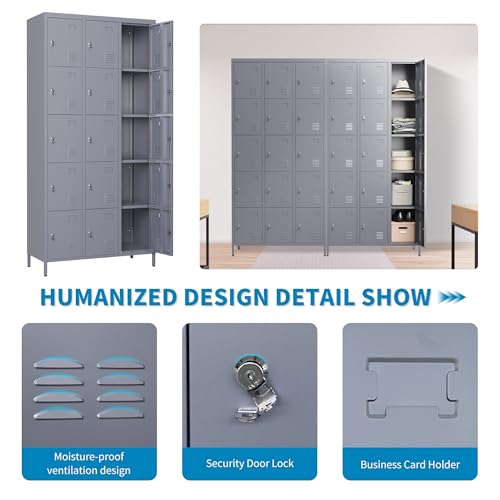 Metal Lockers with Shelves 72" H for Employees C448234