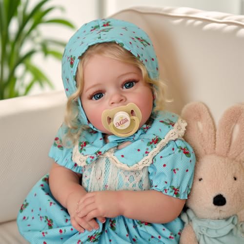 Lifelike Reborn Baby Doll 18 Inch Realistic Newborn Blond Girl with Clothes G1933