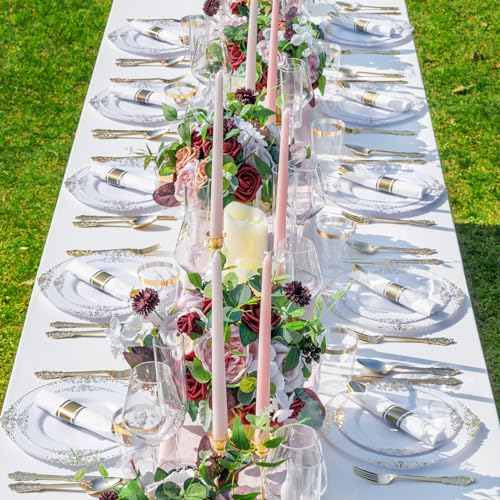 Gold Plastic Dinnerware Set for 50 Guests N48810