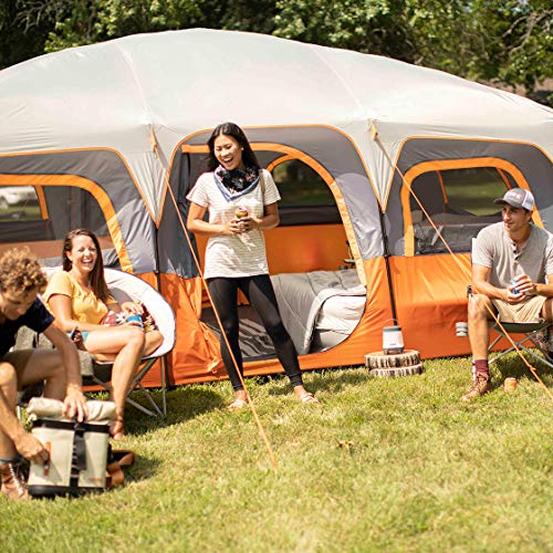 Family Camping Tent for 10-12 Person, Multi Room Cabin Tent for Car Camping I912138