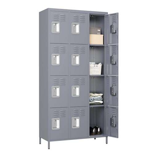 Steel Lockers for Employees, Lockable Storage Cabinet with Assembly X270