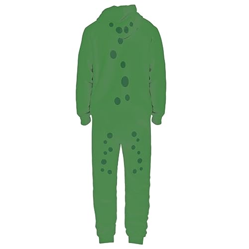 Adult Onesie Hooded One-Piece Pajama Zipper Jumpsuit for Men and Women I930