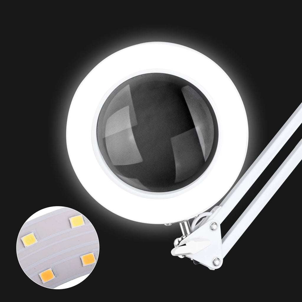 LED Magnifying Lamp with Clamp Adjustable Arm U5060