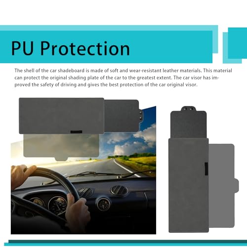 Car Sun Visor Extender, Retractable Anti-Glare Visor for Driving M4732