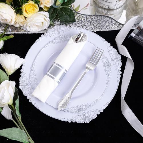 Gold Plastic Dinnerware Set for 50 Guests N48810