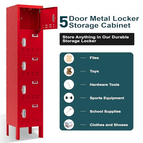 Metal Cabinet with Lockable Door for Office, Gym, School, Home A290