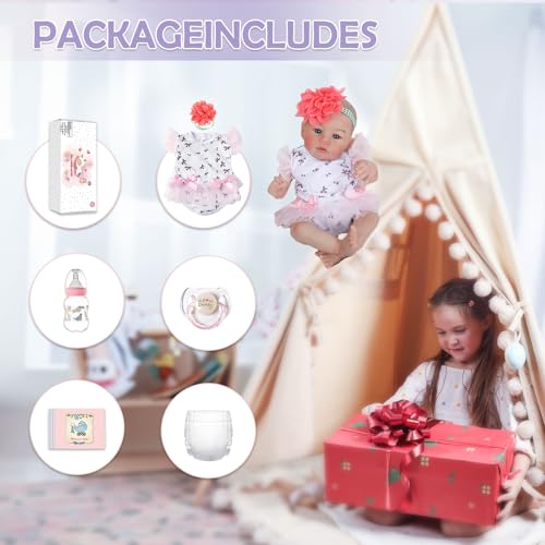 18 Inch Realistic Reborn Baby Doll Gift Set for Kids N719
