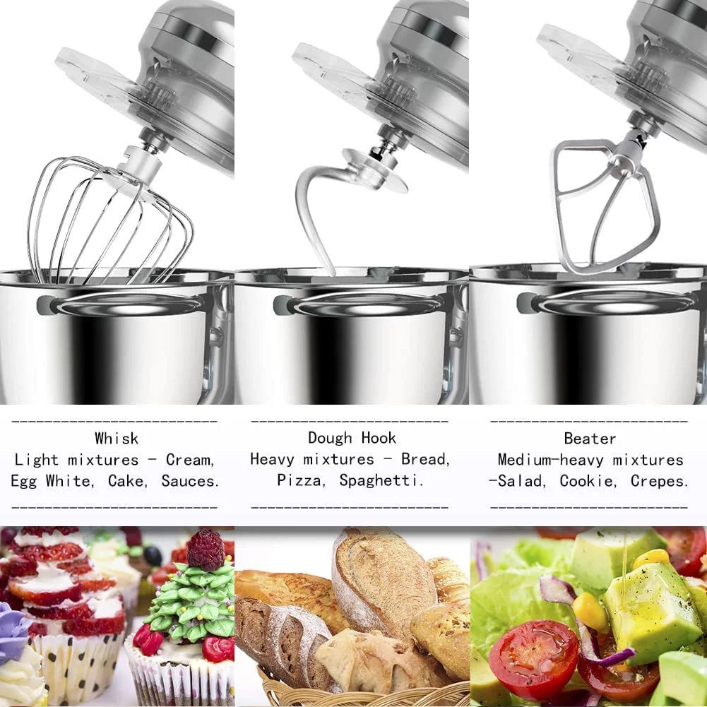Stand Mixer 6.5-QT 660W 6-Speed Tilt-Head Kitchen Electric Mixer I643290