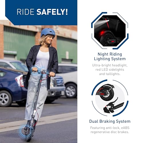 Electric Scooter for Adults, 350W Motor, 19 MPH, Folding Commuter M17911