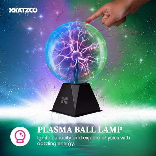 7 Inch Plasma Ball Lamp - Touch and Sound Sensitive Electric Globe with Lightning Effects R48981