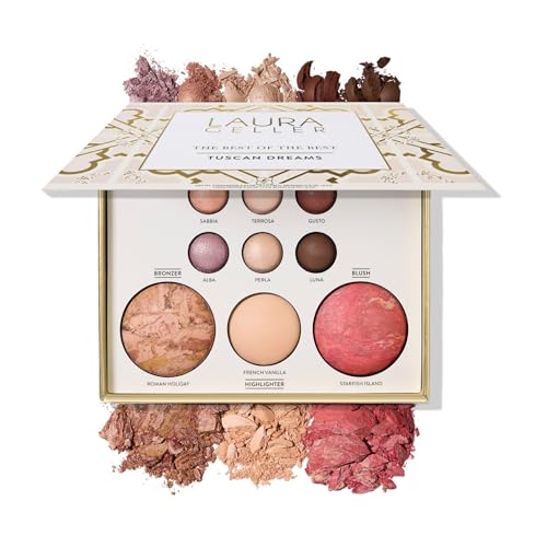 Baked Palette - Tuscan Dreams - Full Size - Bronzer, Blush, Highlighter, 6 Eyeshadows E2675