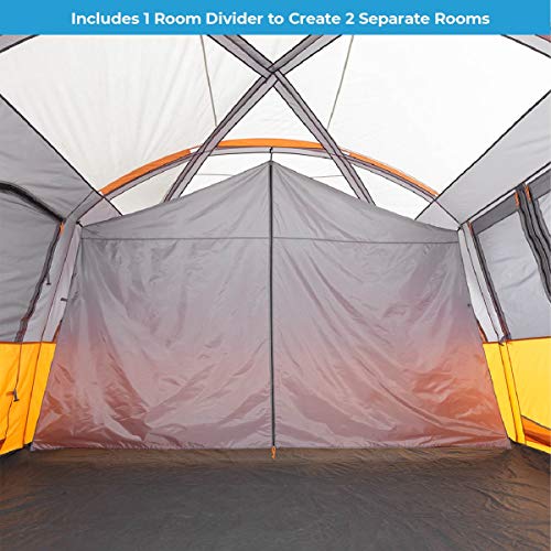 Family Camping Tent for 10-12 Person, Multi Room Cabin Tent for Car Camping I912138