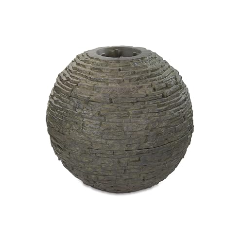 Stacked Slate Sphere Water Fountain for Garden E42324