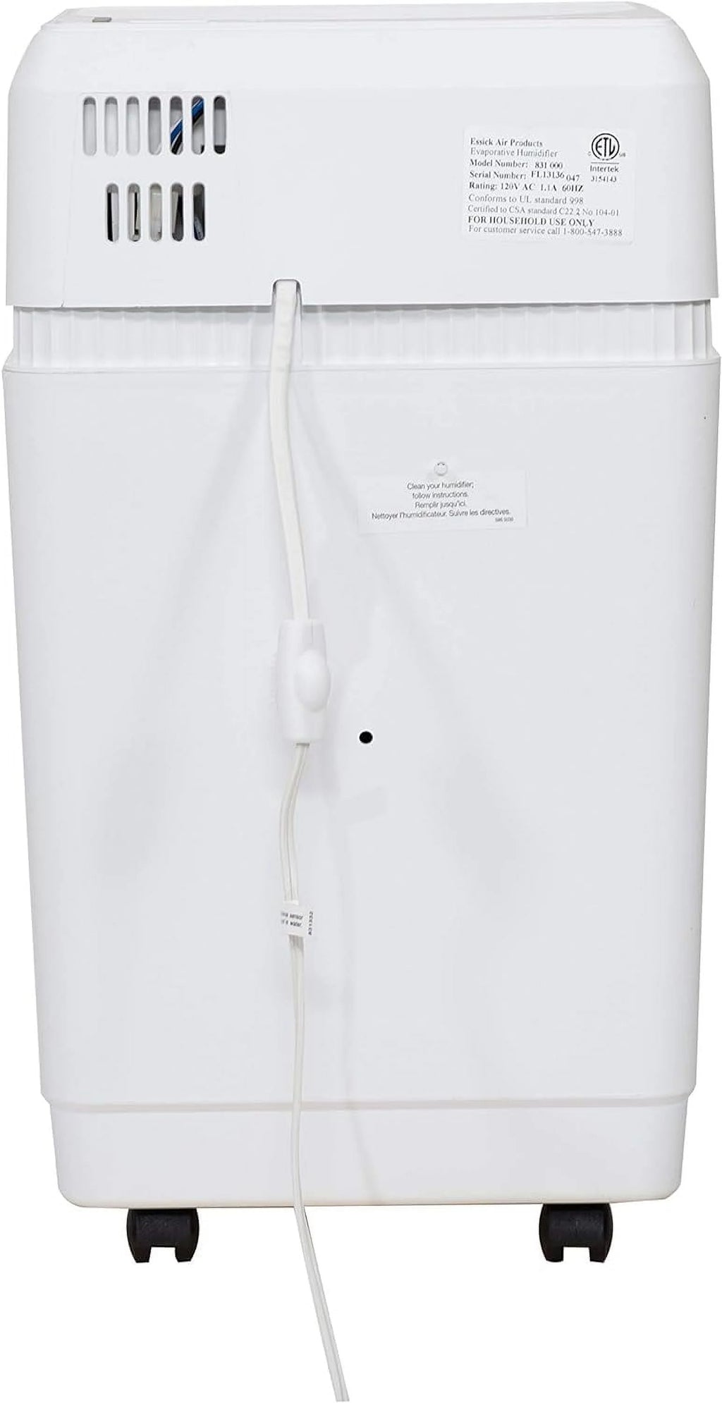 Large Evaporative Humidifier for Large Rooms C8604