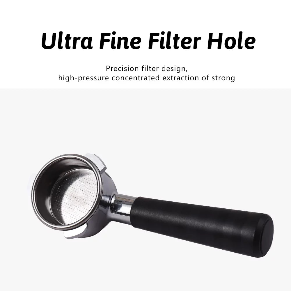 54mm Bottomless Portafilter with Filter Basket, Stainless Steel Replacement M656