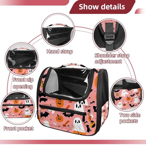 Halloween Cat Backpack Carrier, Breathable Bubble Pet Backpack R5452