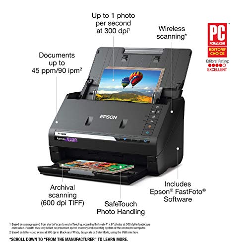 Wireless High-Speed Photo and Document Scanner H99557