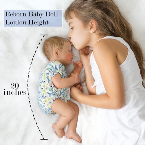 Lifelike Reborn Baby Doll 20 Inch Realistic Newborn Girl with Accessories D526